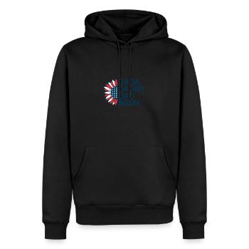 Herren Dada Papa Papa Bruh Vatertag Patriotisch - Männer Premium Bio Hoodie - Schwarz - Vorne - Nico (187cm)
