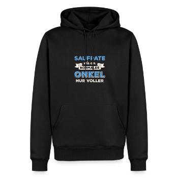 Patenonkel Onkel Pate Taufpate Patenonkel - Männer Premium Bio Hoodie - Schwarz - Vorne - Nico (187cm)