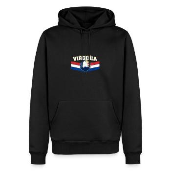 USA-Flaggenparty in den USA Patriotisch 4. Juli - Männer Premium Bio Hoodie - Schwarz - Vorne - Nico (187cm)