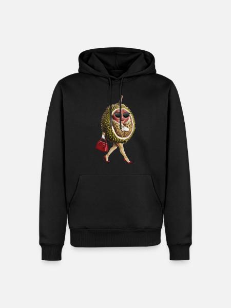 Frauen Durian - Männer Premium Bio Hoodie - Schwarz