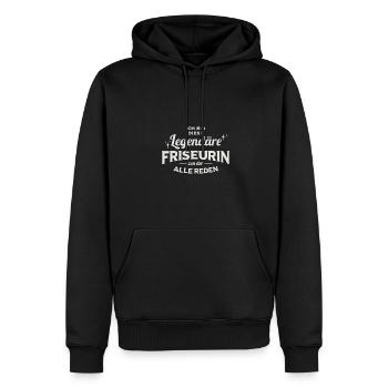Haare Schneiden Stylist Friseursalon Salon Friseur - Männer Premium Bio Hoodie - Schwarz - Vorne - Nico (187cm)