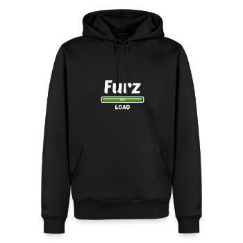 Furz Pupsen Blähungen Ladebalken Furzen - Männer Premium Bio Hoodie - Schwarz - Vorne - Nico (187cm)