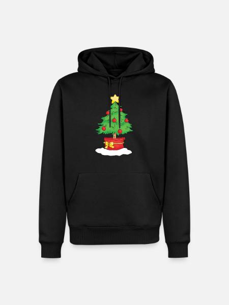 Christmas Tree - Men’s Premium Organic Hoodie - black