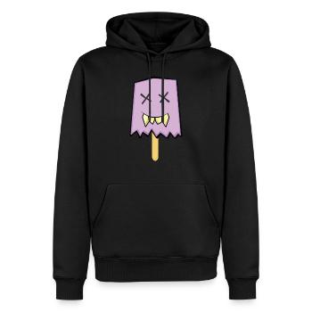 Ice Cream Monstre - Sweat à capuche Premium bio Homme - noir - Devant - Nico (187cm)