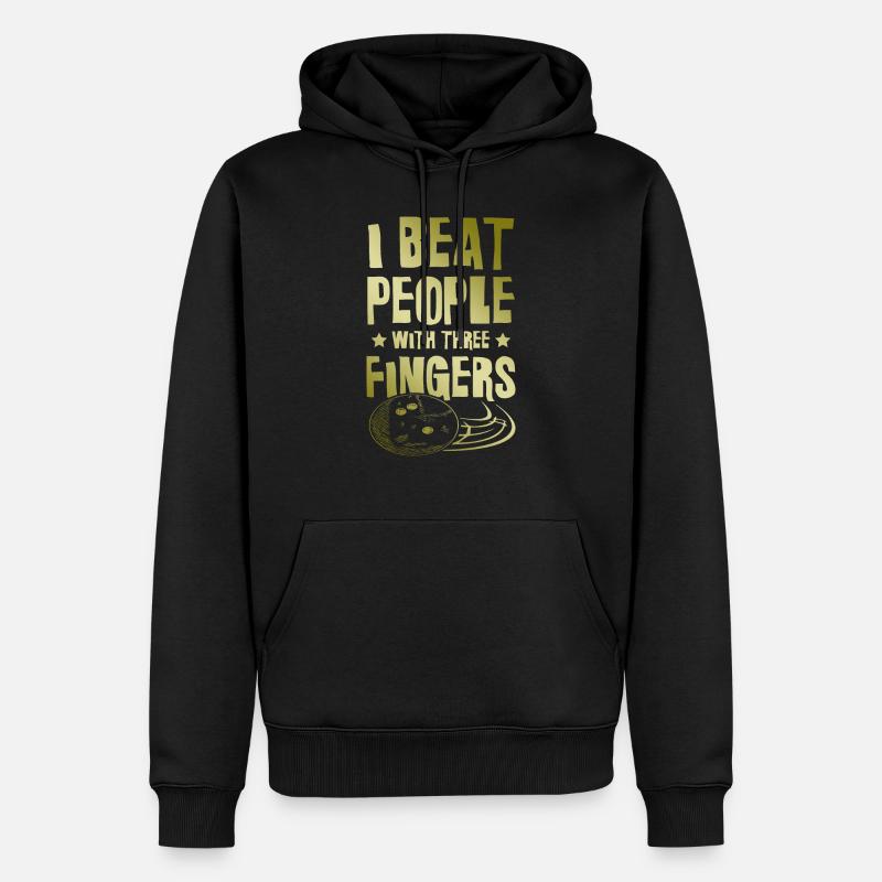 Bowling drôle de dicton - Sweat à capuche Premium bio Homme - noir