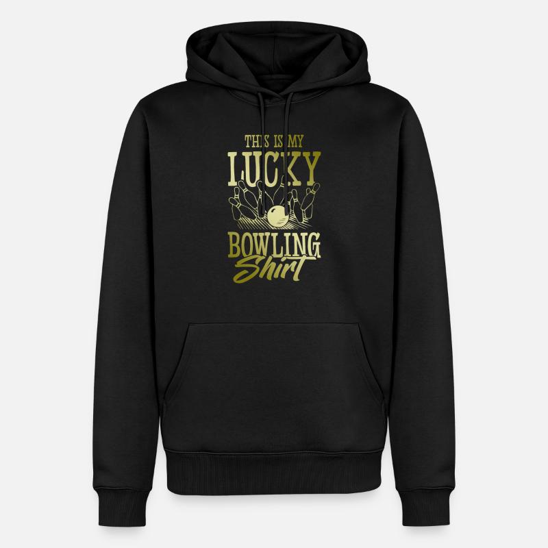 Chemise de bowling - Sweat à capuche Premium bio Homme - noir