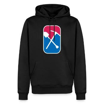Bergbau Schaufel Geologie lustiges Geschenk - Männer Premium Bio Hoodie - Schwarz - Vorne - Nico (187cm)