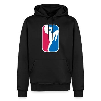 Kampfsport Kämpfer Kickboxen lustige Geschenk - Männer Premium Bio Hoodie - Schwarz - Vorne - Nico (187cm)