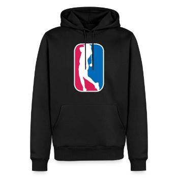 Golf Sport Logo Minigolf einlochen lustig Geschenk - Männer Premium Bio Hoodie - Schwarz - Vorne - Nico (187cm)