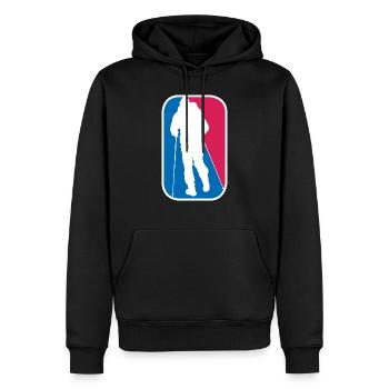 Wandern Bergwanderung Bergsteigen Geschenk - Männer Premium Bio Hoodie - Schwarz - Vorne - Nico (187cm)