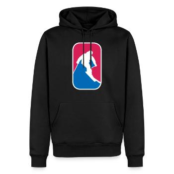 Ski Alpin Freeride Skiing lustige Geschenk - Männer Premium Bio Hoodie - Schwarz - Vorne - Nico (187cm)