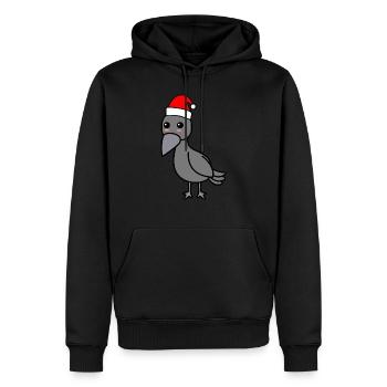 Crow Comic Noël Noël - Sweat à capuche Premium bio Homme - noir - Devant - Nico (187cm)