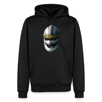 Ninjas warriors - Sweat à capuche Premium bio Homme - noir - Devant - Nico (187cm)