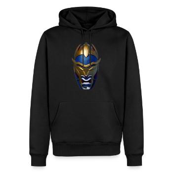 Ninja 🥷 grand master T-shirt - Sweat à capuche Premium bio Homme - noir - Devant - Nico (187cm)