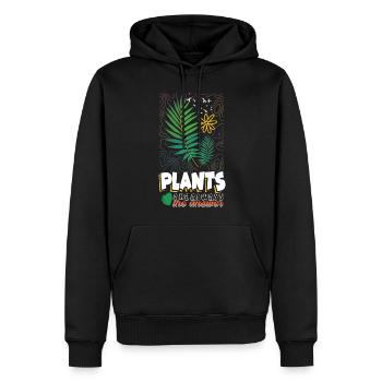 Delightfully Planting Lovable Routines Artwork - Men’s Premium Organic Hoodie - black - Front - Nico (187cm)