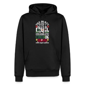 Cinco de Mayo with vegan options - Männer Premium Bio Hoodie - Schwarz - Vorne - Nico (187cm)