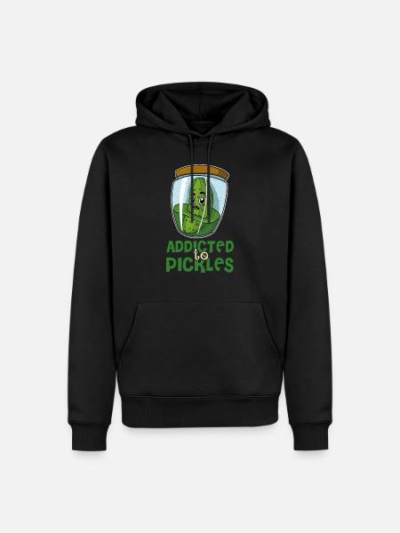 Fruit, garden, cucumbers, gherkins, gherkins - Men’s Premium Organic Hoodie - black