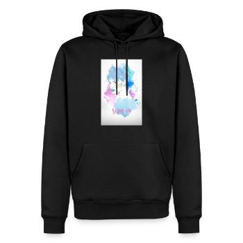 Révolutionnez votre monde - Sweat à capuche Premium bio Homme - noir - Devant - Nico (187cm)