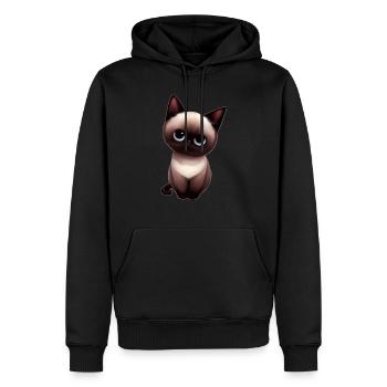 Burmese cat - Männer Premium Bio Hoodie - Schwarz - Vorne - Nico (187cm)