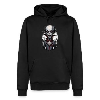 un vampire à grosse tête 6 - Sweat à capuche Premium bio Homme - noir - Devant - Nico (187cm)