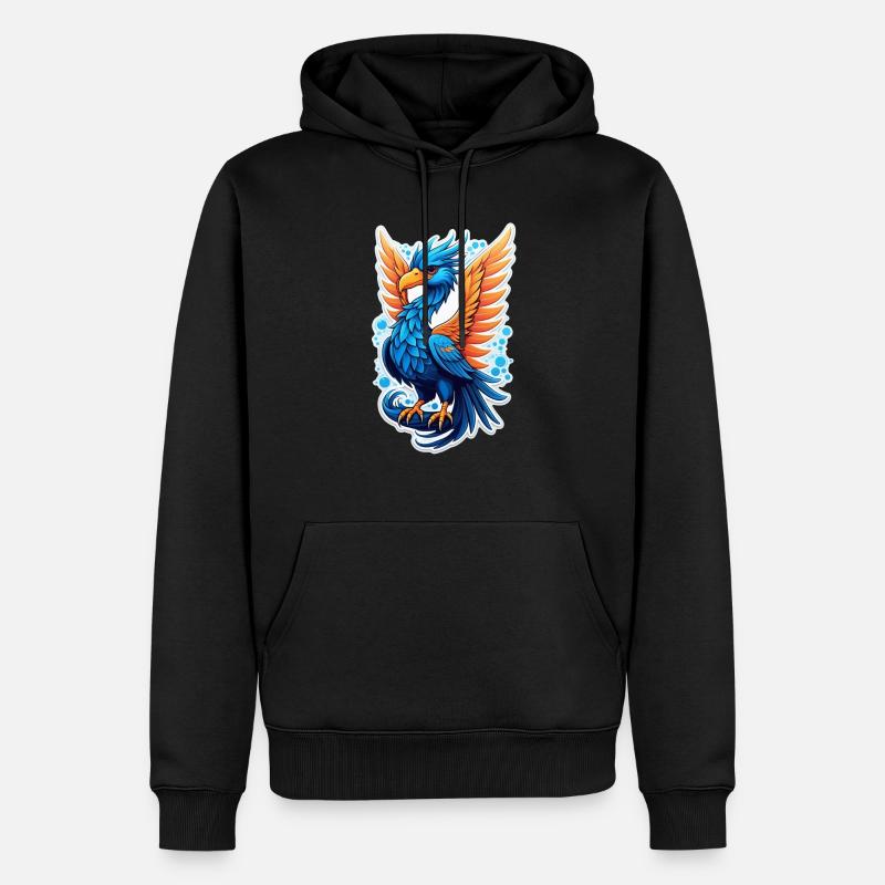 Phönix - Phönix - Feuervogel - Männer Premium Bio Hoodie - Schwarz