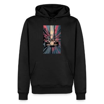 Racing car - Men’s Premium Organic Hoodie - black - Front - Nico (187cm)