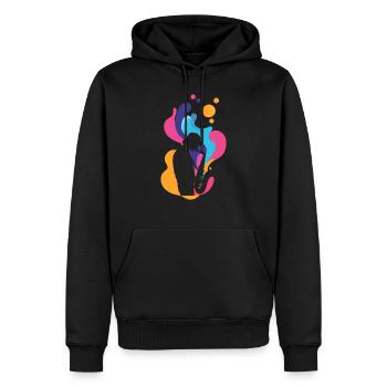 Saxophonist Brass Band Wind Instrument - Men’s Premium Organic Hoodie - black - Front - Nico (187cm)