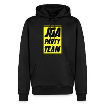 Jga Party Team Junggeselle - Männer Premium Bio Hoodie - Schwarz - Vorne - Nico (187cm)