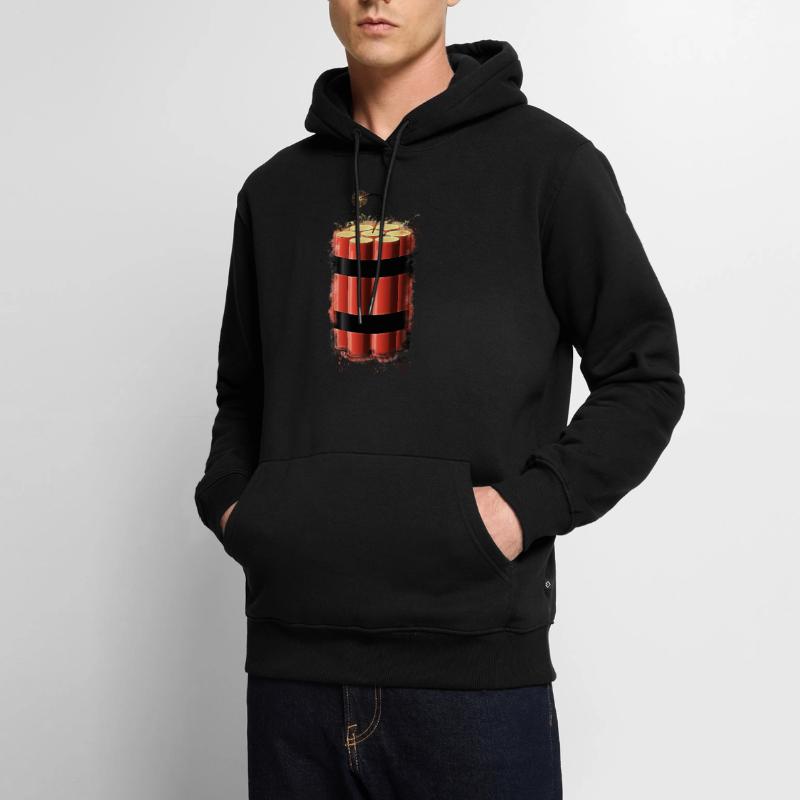 Bombe Dynamit hell glühend Männer Premium Bio Hoodie