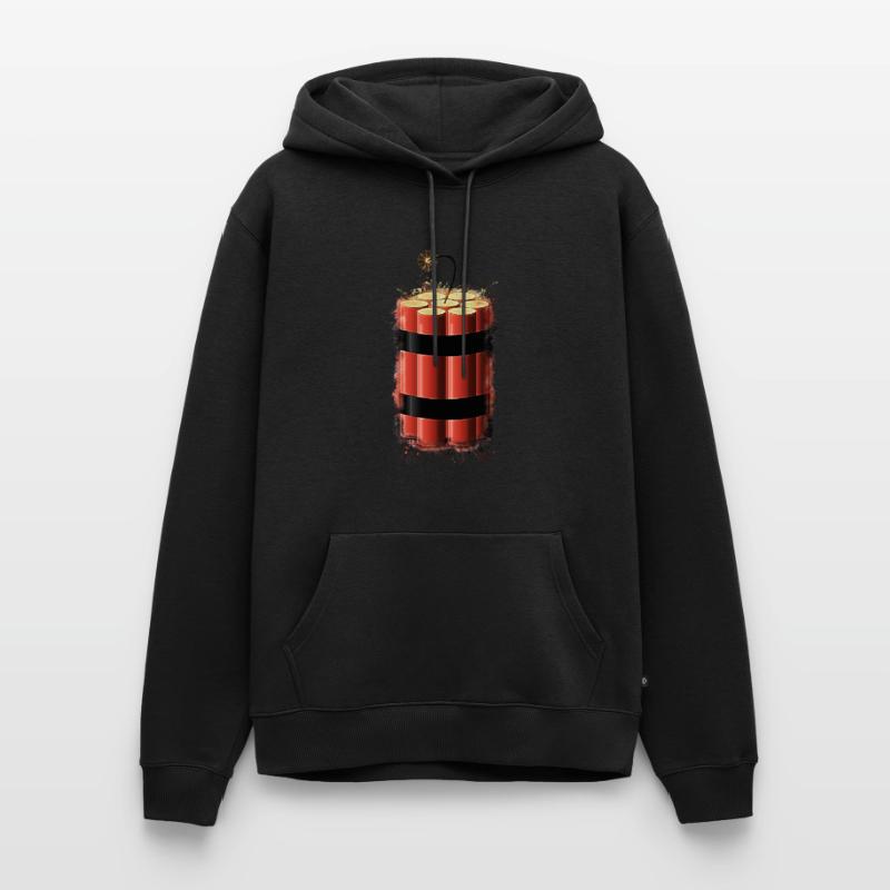 Bombe Dynamit hell glühend Männer Premium Bio Hoodie