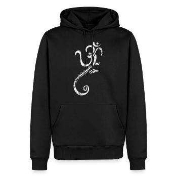 Cadeau Ganesha - Sweat à capuche Premium bio Homme - noir - Devant - Nico (187cm)