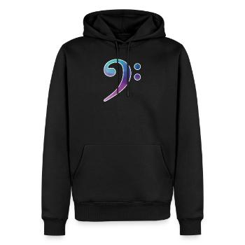 | bass wrench colorful - Men’s Premium Organic Hoodie - black - Front - Nico (187cm)