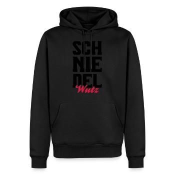 schniedelwutz penis lustig - Männer Premium Bio Hoodie - Schwarz - Vorne - Nico (187cm)