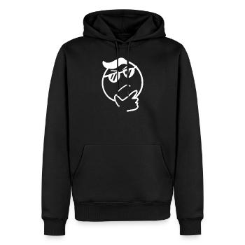 Gesicht Emotion Mimik Gefühl Geschenk Gefühl Comic - Männer Premium Bio Hoodie - Schwarz - Vorne - Nico (187cm)