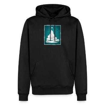 Ausrufezeichen Haufen - Männer Premium Bio Hoodie - Schwarz - Vorne - Nico (187cm)