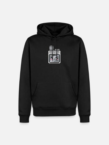 Stove oven Kawaii - Men’s Premium Organic Hoodie - black
