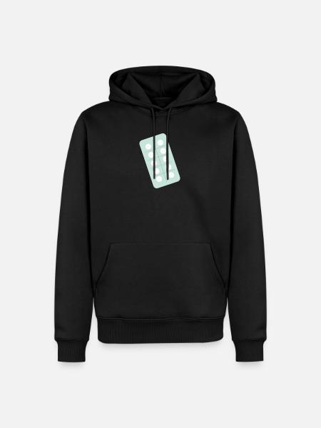 Tabletten Apotheke Verpackung Gesundheit - Männer Premium Bio Hoodie - Schwarz