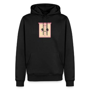 Schrank Kawaii Süß - Männer Premium Bio Hoodie - Schwarz - Vorne - Nico (187cm)