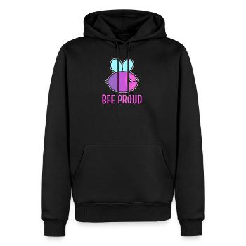 Bee proud Lgbtq member. Poison - Men’s Premium Organic Hoodie - black - Front - Nico (187cm)