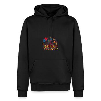 Alles Gute zum 58. Geburtstag Achtundfünfzig 58 Jahre alte Geschenke - Männer Premium Bio Hoodie - Schwarz - Vorne - Nico (187cm)