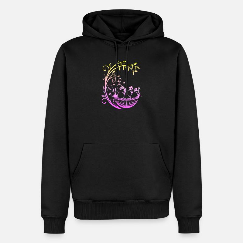 Easter Easter Basket Easter Basket - Men’s Premium Organic Hoodie - black