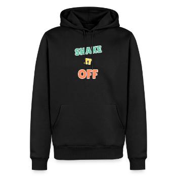 Vibrant Shake It Off Design motivant - Sweat à capuche Premium bio Homme - noir - Devant - Nico (187cm)