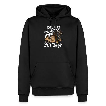 Waldhornspieler Hundeliebhaber - Männer Premium Bio Hoodie - Schwarz - Vorne - Nico (187cm)