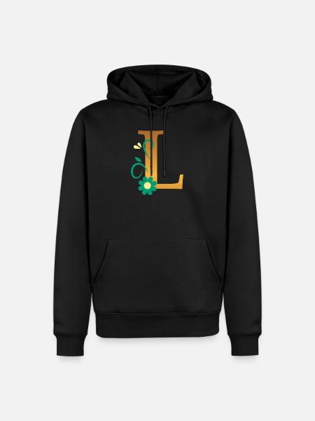 L - Men’s Premium Organic Hoodie - black