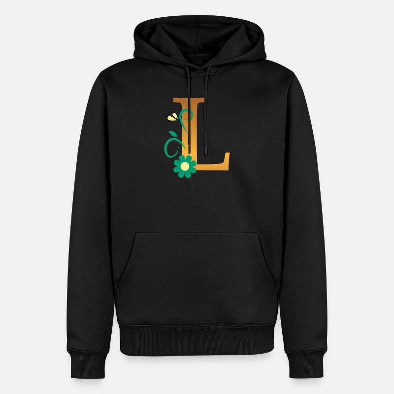 L - Men’s Premium Organic Hoodie - black