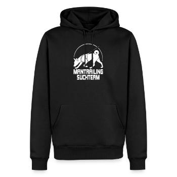 Équipe de recherche de chasse de Basenji Dogs Wilsigns - Sweat à capuche Premium bio Homme - noir - Devant - Nico (187cm)