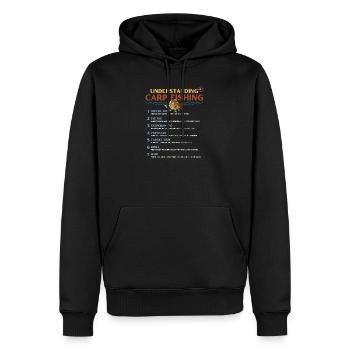 Geheimsprache des Karpfenfischens verstehen Band 3 - Männer Premium Bio Hoodie - Schwarz - Vorne - Nico (187cm)
