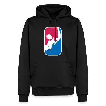 Motocross Motorrad Motorsport stunt Geschenk - Männer Premium Bio Hoodie - Schwarz - Vorne - Nico (187cm)