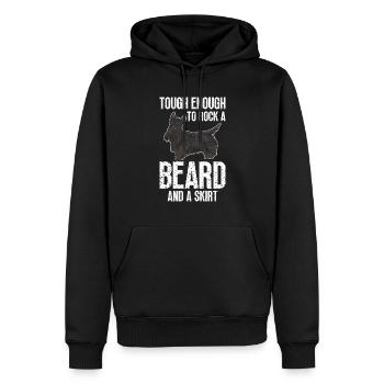 Scottish Terrier Scottie Hund - Männer Premium Bio Hoodie - Schwarz - Vorne - Nico (187cm)