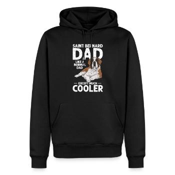 Bernhardiner St. Bernhardshund Hund - Männer Premium Bio Hoodie - Schwarz - Vorne - Nico (187cm)